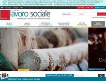 Tablet Screenshot of lavorosociale.com